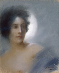 Woman with a Crescent Moon or, The Eclipse by Paul Albert Besnard